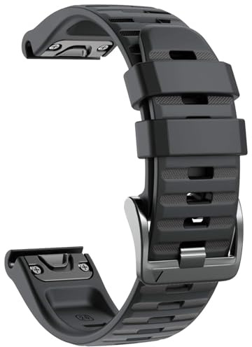NotoCity Bracelet pour Garmin Fenix 6x Pro/7x, Bracelet de Remplacement 26mm pour Garmin Fenix 5x/6x/5x Plus/7x Pro/Fenix 3/HR, Descent MK1, Quatix 7X, Enduro/2, Epix Pro 51mm(Noir)