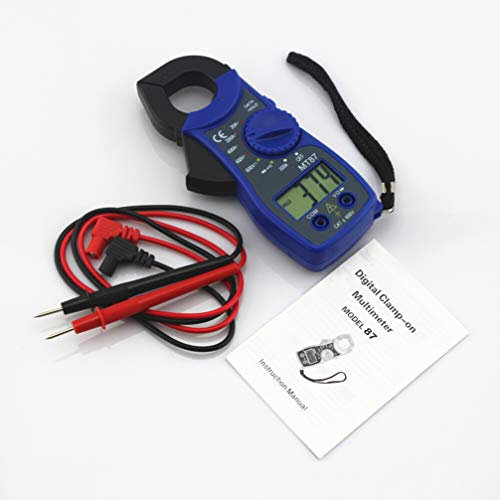 VILLCASE Pince Ampèremétrique Multimètre Numérique Bleu Testeur De Tension Courant Instrument De Mesure Électronique