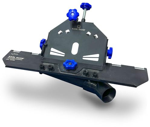 Karl Dahm Professioneller Gehrungsschlitten mit Absaugung für Winkelschleifer – Präzise 45° Schnitte, kompatibel mit gängigen Modellen I Integrierte Absaugung für Sauberkeit und Gesundheitsschutz