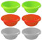 HAC24 6er Set Plastikschüssel 1,1 Liter Schüssel Kunststoffschüssel Rührschüssel Küchenschüssel Servierschüssel