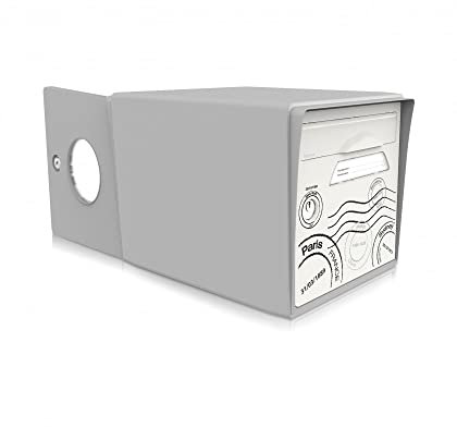 Boîte aux Lettres Gris Souris 2 Portes Globe Trotter