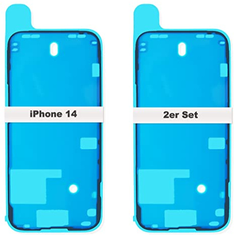 IS-TECK 2er Set Ersatz iPhone 14 Kleber Für Display und Gehäuse Rahmen Dichtung Sticker LCD Wasserdichtung Folie