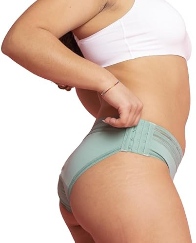Beppy Panties Siren (Lila/Türkis) 2 Menstruations-Slips - Periodenslips, mit Clips verstellbar, seitlich öffnen - für mehr Freiheit und Komfort während der Periode (S)