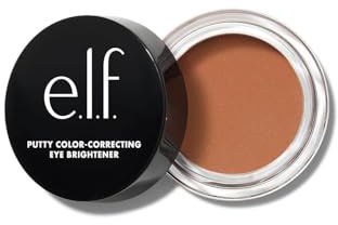 e.l.f. Putty Color-Correcting Eye Brightener, mittlere Deckkraft, aufhellender & feuchtigkeitsspendender Unteraugen-Farbkorrektor, Vegan & Tierversuchsfrei, Tan/Deep