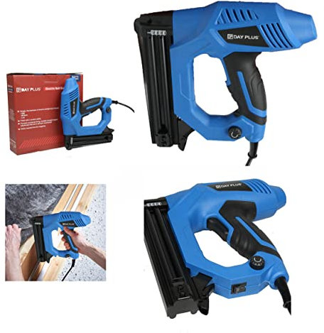 Pistolet à clous électrique Agrafeuse pour petit projet de meubles rembourrés Amélioration de l'habitat Travail du bois Pistolet à clous filaire Agrafeuse électrique Outil ménager Pistolet à clou