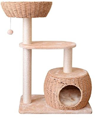 PIPONS Katzenbaum Kratzbaum Katzenklettergerüst Katzenstreu Kratzbaum Katzenklettern Sisal Katzenkratzbaum katzenkratzbaum