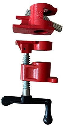 3/4 Wood Gluing Pipe Clamp Set Malleable Steel Tool Set Kit Bar Clamps Quick Release Pipe Clamp Fixture Tools for Woodworking