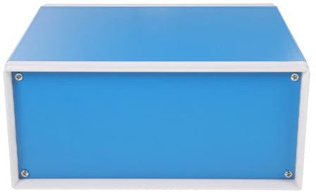 Aluminiumbox Elektronik Anschlusskasten für Selbstgemacht Projekte Blau