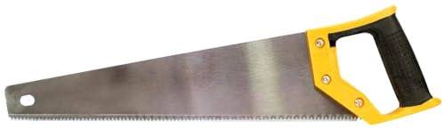 16 Handsaw - Quality Steel Blade with Comfortable Grip, 46cm Hand Saw for Cutting Wood, Insulation, Hardwood, Softwood, Chipboard, Plywood and MDF