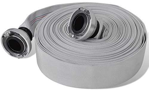 Kavolet Wasserschlauch, Flachschlauch 30 m C-Storz-Kupplung 2 Zoll Industrieschlauch Gartenschlauch Bauschlauch
