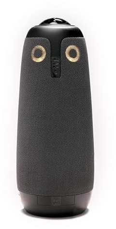 Owl Labs Meeting Owl - 360 Degree, HD Video Conference Camera, 8-Array Microphone, and 360 Degree Speaker (Automatic Speaker Focus, Perfect for Huddle Rooms), Echo Cancellation, Black (Renewed)