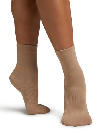 Capezio Lifeknit Sox II Strumpor, Beige, L Dam, Beige., Large