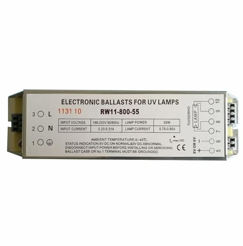 JGGCKNOGG Lampe Germicide Lampe UV Ballast électronique RW11-800-55 Lampe UV 55W