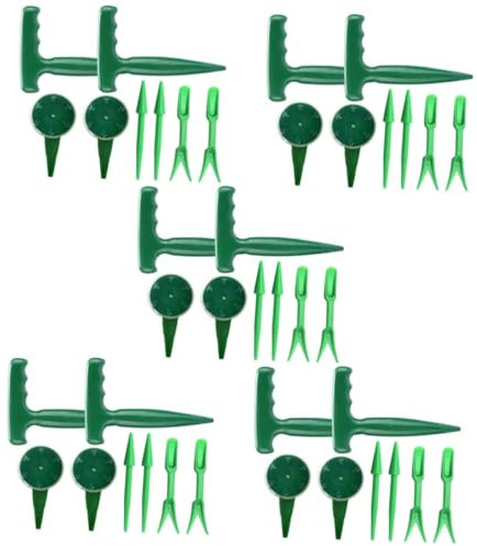 Mipcase 40 Pz spargitore da giardino attrezzi giardinaggio attrezzi da giardinaggio spandiconcime manuale di seminatrice universale Seminatrice regolabile a 5 marce