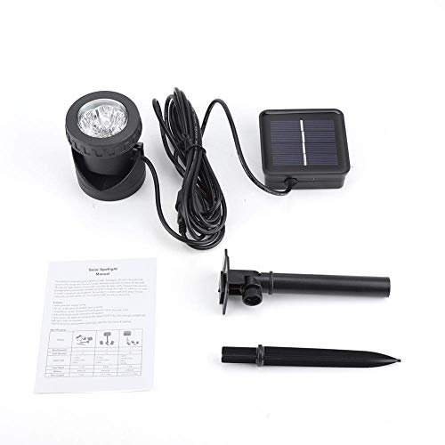 Beufee Solar-Teichleuchten, 6 LED-Unterwasser-Teichleuchten, amphibische Solar-Brunnenleuchten, IP68 wasserdichter Landschaftsstrahler für Teich, Garten, Brunnen, Pool
