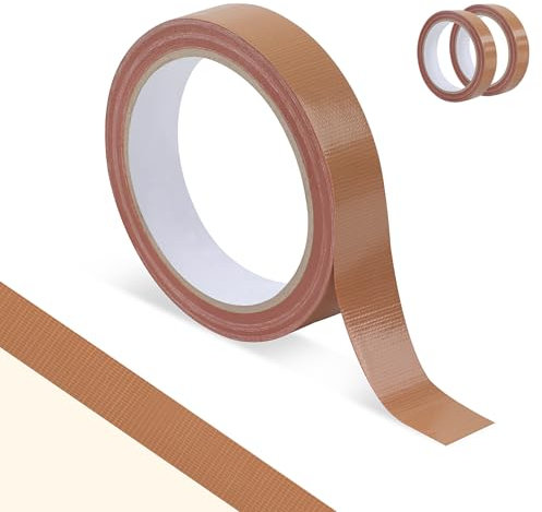 ztowoto 2 Rotoli Nastro Telato PVC, Premium Nastro Americano, Resistente All'Acqua Nastro Isolante Per Impieghi Gravosi, Duct Tape Per Uso Interno/Esterno (W: 2cm / L: 100 cm)