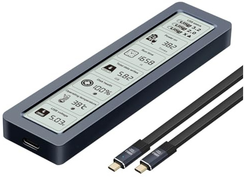 Uxsjakjsd M.2 SSD NVME Enclosure USB3.2 Gen2x2 Tipo C 20 Gbps SSD Case M.2 NVME Enclosure Disk Box Tool Free SSD Case