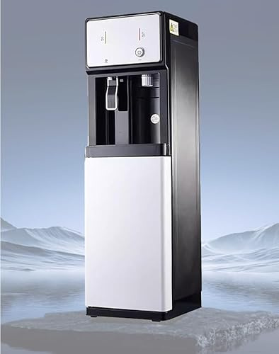 MESOVFCA Dispensador de Agua Independiente con conexión a la Red, dispensador de Agua fría con ebullición instantánea, función Dual Hielo/Caliente, hogar, la Oficina y Uso Comercial.