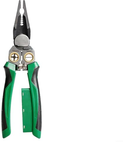 Pinza spelafili con funzione di test elettrici, strumento multiuso per spelare cavi, crimpatura e misurazione della tensione in uso professionale