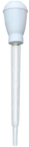 Turkey Baster for Cooking, 30ml 1 oz Turkey Oil Suction Tube with Scale, Clear Barbecue Turkey Baster Large Meat and Poultry Basters, Portable Safe Tools for Kitchen BBQ Daily Cooking, White