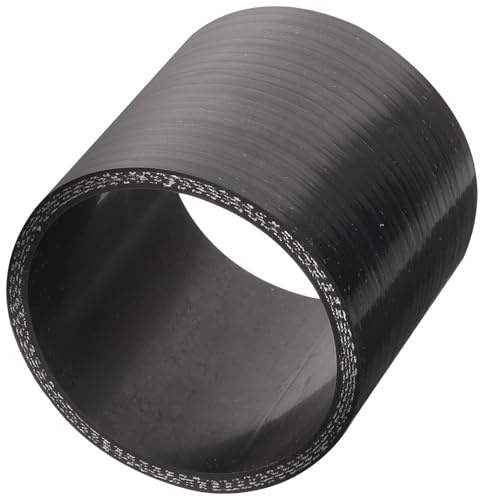 Hemobllo Raccordo Dritto in Gomma Siliconica Connettore Accoppiatore Tubo Flessibile per Irrigazione Giardinaggio Resistente Facile Montaggio Dimensioni Precise Colore Nero
