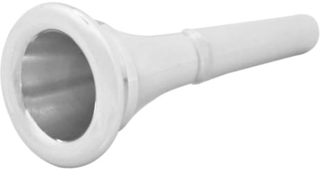 Kupfer Horn Mundstück Ersatzteil für Schule und Konzert Silber | Leicht zu Reinigen, Glatt Verarbeitet, Tragbar und Leicht, Klangbild, für Hornisten