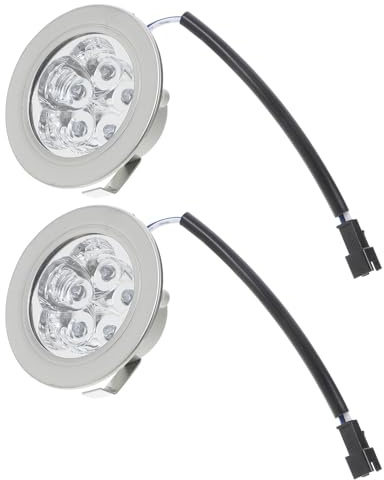 SAFIGLE 2Pcs LED Range Hood Lights Replacement Bulbs for Kitchen Integrated Stove, 2W Cold Light Ceiling Lamp, Dc12V Energy Saving Exhaust Vent Lighting for Cooker Hood