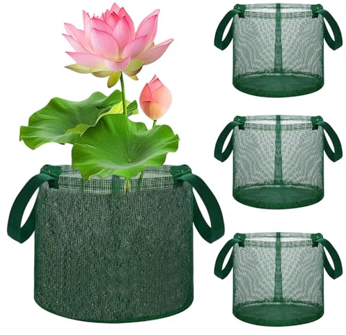 Borsa per piantare piante da laghetto – Contenitori per piante in rete | Contenitore traspirante per giglio, per acquario, piscina, giardino, ninfea piantare terriccio fragole