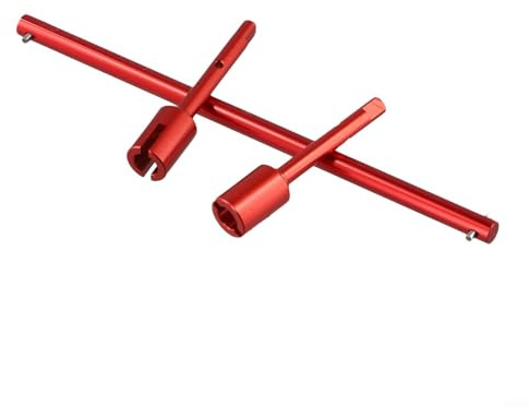 for tamiya TT02 Aluminum Center Drive Shaft and Joint Cups - Direct Replacement for Resin Parts 1/10 Scale Model(Red set)