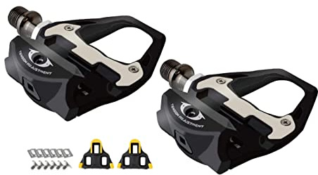 GORIX Fahrrad-Carbonfaser-Pedale Cleat-Set Bindungspedal Rennrad (GX-R31)