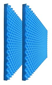 WENGWEI 2 Pack 48“ × 24” × 2 High-Density Acoustic Panels Quick-Install Soundproof Wall Panels for Home Studios, Interview Rooms, Recording Studios (Blue)