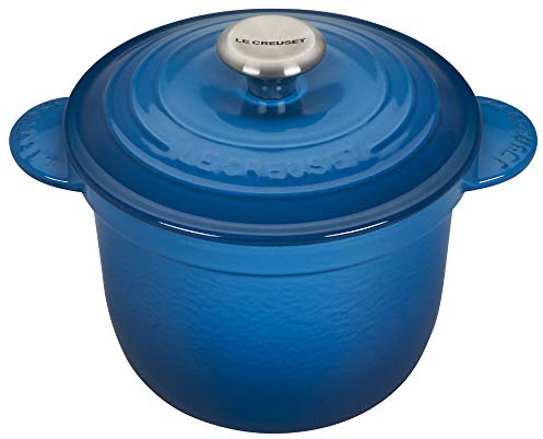 Le Creuset Enameled Cast Iron Rice Pot with Lid & Stoneware Insert, 2.25 qt., Marseille