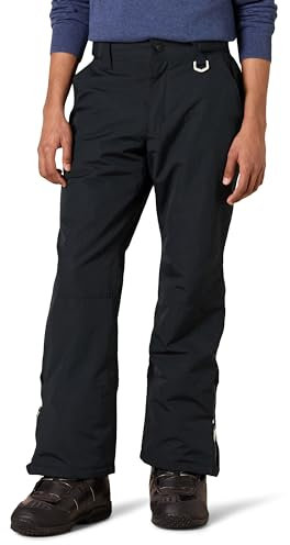 Amazon Essentials Pantaloni da Neve Imbottiti Antiacqua per Snowboard e Sci Uomo, Nero, XL