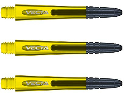 WINMAU Dart Shaft - Vecta Polycarbonat Dart Stems - 1 Set pro Packung (insgesamt 3 Dart-Schäfte) - Professionelles Dartzubehör - Verfügbar in den Größen Kurz, Intermediate und Medium