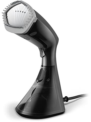 Philips 8000 Series tragbarer Dampfglätter - 1600 W, 32 g / Min Dampf, kompaktes ergonomisches Design, SmartFlow Heizplatte, Schwarz (GC800/80)