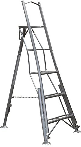 BPS 3 Leg Trade Master Tripod Ladder | 150kg Weight Rating | Auto Locking Clips | Aluminum Ladder | 1.80m