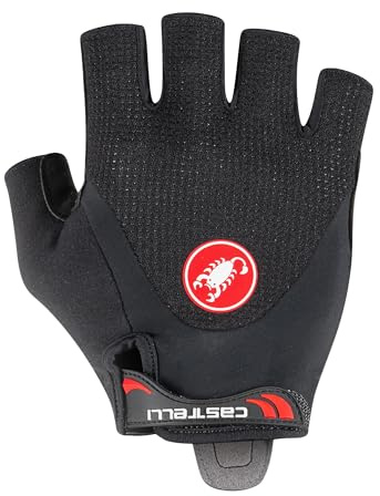 Castelli 4519028-010 ARENBERG GEL 2 GLOVE Unisex Guanti sportivi BLACK WHITE L
