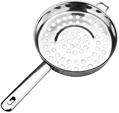 Cuillère à Passoire à Gros Trous Passoire de Cuisine Créative Longue Poignée en Acier Inoxydable écumoire Passoire à Pâtes pour Ustensiles de Cuisine