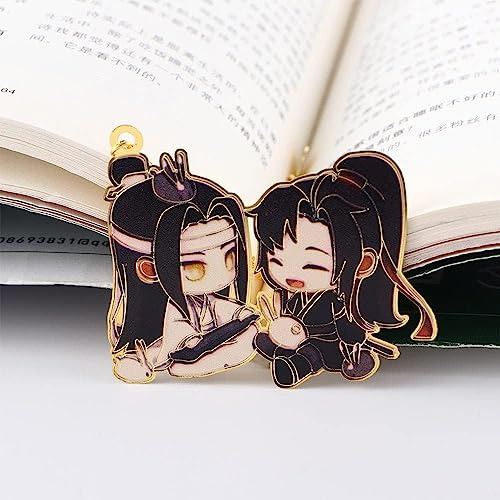 Chinese Mo Dao Zu Shi Bookmark， Grandmaster of Demonic Cultivation Wei Wuxian LAN Wangji Metal hollowing Bookmark