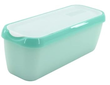 DSXH Bac Stockage Crème Glacée Rectangulaire Réutilisable Moule Récipient Boîte Crème Glacée Avec Couvercle Cuisine Réfrigérateur Stockage Maison Congélateur Conteneurs Pour Le Des (Mint Green)