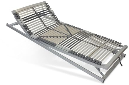 Meisterschlaf Lattenrost 100x200 verstellbar - Nimbo 44 KFV - 44 Leisten - Sofort Einsatzbereit - 7-Zonen - Lattenrahmen