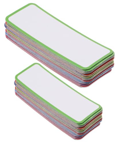 67 Stück beschreibbare magnetische Etiketten magnetische Namensschilder personalisierter anhänger label personalisiert dünner Schnitt Tafel Haftnotiz Typenschild Student Textmarker