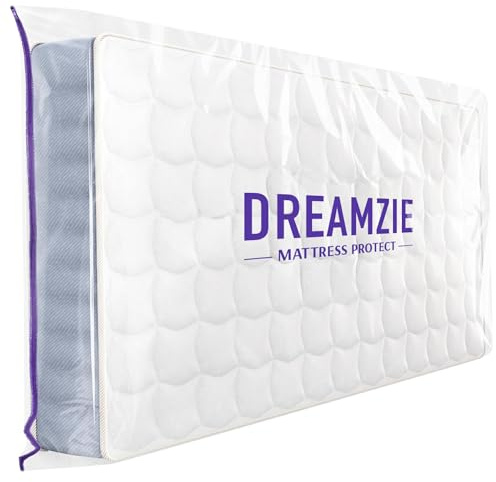 Dreamzie - Matratzenhülle - 90x190 - Kunststoff - Für Umzug - 30 cm Dick