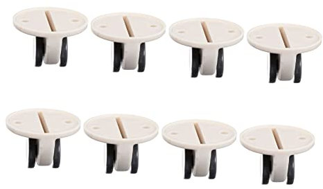 Swivel Casters and wheels, 8pcs Rack Wheels Heavy Duty Casters Toy Wheels Furniture Rollers Fixed Caster Wheels Caster Set Toy Storage Box Hard Plastic Wheels Universal Castors Storage Box Pulleys Bei