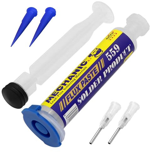 ZOESURE Bleifreies Lötpaste, Lötpaste Flussmittel, Flussmittel LöTen Bleifreies Lötflussmittel Set 10cc/10g, No clean Kolophonium Löten Lötflussmittel für SMD BGA LED PCB Elektronik Löten
