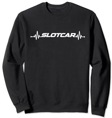 Slotcar Slotracing Hobby Regler Herzschlag Design Sweatshirt