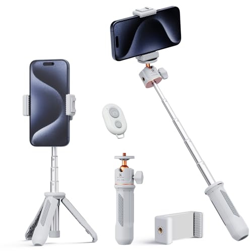 K&F CONCEPT 34cm/13.4 Selfie Stick Tripod for Smartphone