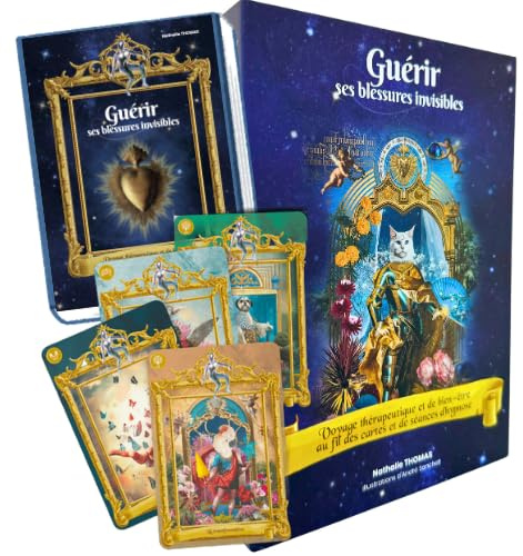 Oracle divinatoire en français – 49 Cartes + Livre explicatif (240 p) – Guidance intuitive, cartomancie & développement Personnel – avec 1 séance d’hypnose Audio-vidéo Incluse