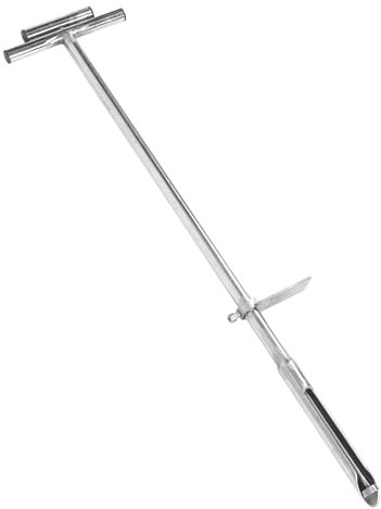 Fabater Sonde de Sol, 101 cm, en Acier Inoxydable, avec pédale, Outil de prélèvement de Carottes pour Jardinage, pelouse, Ferme et aménagement paysager, poignée en T, Ensemble d'outils