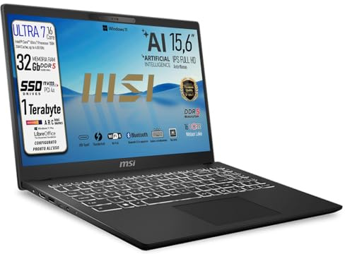 msi Notebook Modern 15 AI Intel Core Ultra 7 155H 15.6
